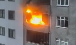 Arhavi'de apartman dairesinde yangın paniği