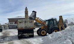 Gökçedere'de karla mücadele çalışmaları sürüyor