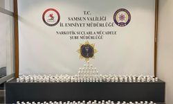 Samsun'da 21 bin 500 yasaklı madde hap ele geçirildi
