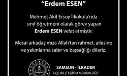 Sınıf öğretmeni kalp krizi sonucu hayatını kaybetti