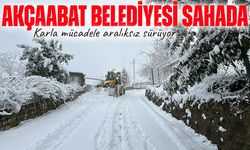Karla mücadelede örnek çalışma: Akçaabat Belediyesi yüksek mahalleleri temizliyor