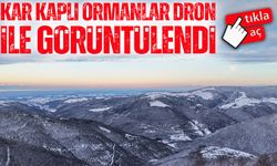 Alaçam-Durağan yolu beyaza büründü: Dronla kaydedilen görüntüler büyüledi