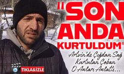 Artvin’de Çığdan Sağ Kurtulan Çoban O Anları Anlattı: “Köpekler Havladı, Sonra Çığ Geldi”