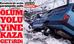 Gümüşhane’de Ölüm Yolu Yine Kazayla Gündemde: Şarampole Uçan Araçta Can Kaybı Yaşanmadı