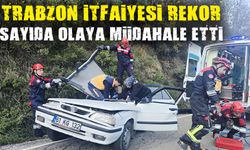 Trabzon İtfaiyesi rekor sayıda olaya müdahale etti; 1 yılda bin 738 can kurtarma vakası