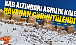 Kar Altında Büyüleyen Bayburt Kalesi Dronla Görüntülendi: Tarihle Doğanın Buluşması