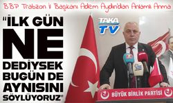 BBP Trabzon İl Başkanı Adem Aydın’dan Muhsin Yazıcıoğlu’nu Anma Öncesi Duygusal Mesaj