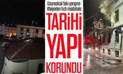 İtfaiyenin hızlı müdahalesi Trabzon Uzunsokak’ta büyük bir yangını önledi