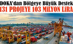 DOKA 131 projeye 103 milyon lira destek sağladı