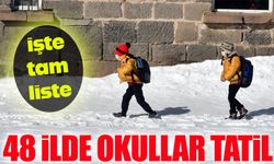 Türkiye genelinde kar tatili: 48 ilde okullar bugün kapalı, işte tam liste