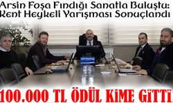 Arsin Foşa Fındığı Sanatla Buluştu: Kent Heykeli Yarışması Sonuçlandı