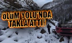 Ölüm Yolunda Takla Attı! Allah Korudu...