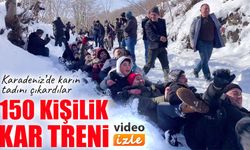 Ordu’da kar kış demedi, eğlenceye döndü: Kumru’da toplu kayma etkinliği ilgi gördü