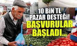 Emekliye 10 Bin TL Pazar Desteği: Başvurular Bugün Başladı!