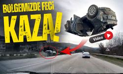 Bölgemizde Cenaze Dönüşü 4 Kişinin Yaralandığı Kaza Kameraya Yansıdı