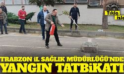 Trabzon'da Yangın! İl Sağlık Müdürlüğü personeli alarmla kendini dışarı attı!