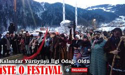 Uzungöl’de Kış Festivali Coşkusu: Kalandar Yürüyüşü İlgi Odağı Oldu