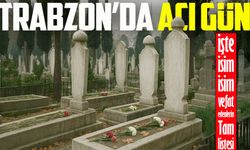 Trabzon'da Bugün 21 Kişi Vefat Etti; İşte İsim İsim Tam Liste