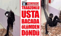 Rize’de Tadilat Yapan Trabzonlu Tesisat Ustası Bacada Ölümden Döndü