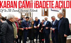 Of Sulaklı Mahallesi’nde Restorasyonu Tamamlanan Kaban Camii İlk Cuma Namazıyla İbadete Açıldı