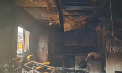 Tekkeköy'de prefabrik konteynerdeki yangın söndürüldü