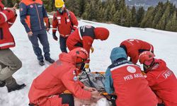 Giresun'da çığ tatbikatı gerçeğini aratmadı