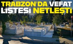 Trabzon'da Bugün 9 Şubat Pazartesi 2026 'da 25 Kişi Vefat Etti; İşte İsim İsim Tam Liste