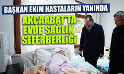 Akçaabat'ta Evde Sağlık Seferberliği! Başkan Ekim Hastaların Yanında...