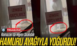 Ramazan’da Tatlı Üretim Tesisinde Skandal Görüntü: Hamuru Ayağıyla Ezdi