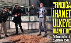 TMO Önüne Fındık Döktü: “Fındığa İhanet, Ülkeye İhanettir”