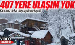 Orta ve Doğu Karadeniz’de Kar Alarmı: 407 Yerleşim Yerinin Yolu Kapandı