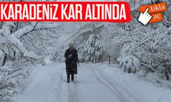 Rize’de Kar Yağışı Devam Ediyor: Ayder Yaylası Beyaza Büründü