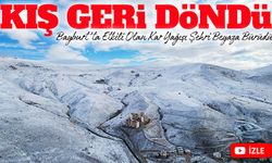 Bayburt’ta Kar Yağışı Sonrası Dağlar ve Yerleşim Yerleri Beyaza Kaplandı