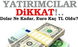 Yatırımcılar Dikkat: Dolar Ne Kadar, Euro Kaç TL Oldu?