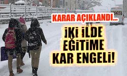 İki İlde Eğitime Kar Engeli! O İlçelerde Okullar Açılmayacak