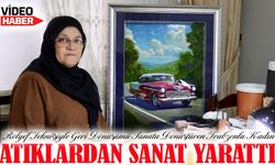 Rölyef Tekniğiyle Geri Dönüşümü Sanata Dönüştüren Trabzonlu Kadın