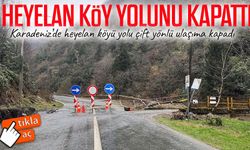 Rize’de heyelan köy yolunu kapattı: Ulaşım alternatif güzergâhlardan sağlanıyor