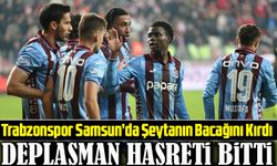 Trabzonspor Samsun’da Şeytanın Bacağını Kırdı. deplasmanında 4 maç sonra kazanarak hasreti sona erdirdi