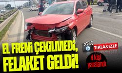 El Freni Çekilmedi, Felaket Geldi! Ortahisar’da Kayan Araç 4 Kişiyi Yaraladı