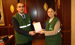 Yeşilay’dan Of Kaymakamı Eşref Akça’ya ziyaret