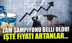 Ocak Ayı Zam Şampiyonu Belli Oldu! İşte Fiyatı En Çok Artanlar...