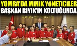 Yomra’da Minik Yöneticiler Başkan Bıyık’ın Koltuğunda