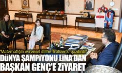 Dünya şampiyonu Lina Saka’dan Başkan Ahmet Metin Genç’e ziyaret