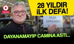 28 Yıllık Esnaf Çareyi Cama Yazı Asmakta Buldu! 28 Yıldır İlk...