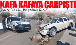 Trabzon Düzköy Çayırbağı Mahallesi’nde İki Araç Kafa Kafaya Çarpıştı Mahalleli Önlem İstiyor