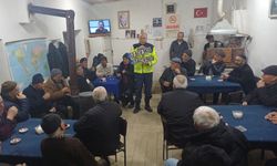 Havza'da trafik jandarmasından kırsal mahallelerde bilgilendirme çalışması