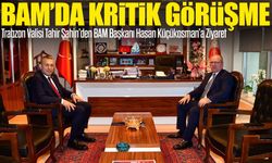 Trabzon Valisi Tahir Şahin’den BAM Başkanı Hasan Küçükosman’a Ziyaret