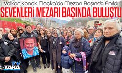 Volkan Konak vefat yıl dönümünde Maçka’da mezarı başında anıldı