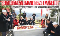 Trabzon Büyükşehir Belediye Başkanı Genç Şehit Pilot Gençcelep’in Ailesiyle Buluştu