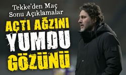 Trabzonspor Teknik Direktörü Tekke’den Maç Sonu Açıklamalar; Açtı Ağzını Yumdu Gözünü